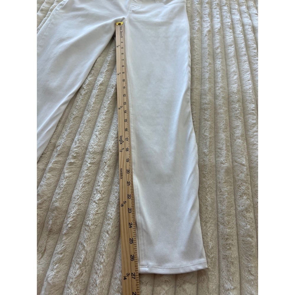 Spanx Perfect‎ Cropped Leggings White EUC Size LARGE - Picture 3 of 7